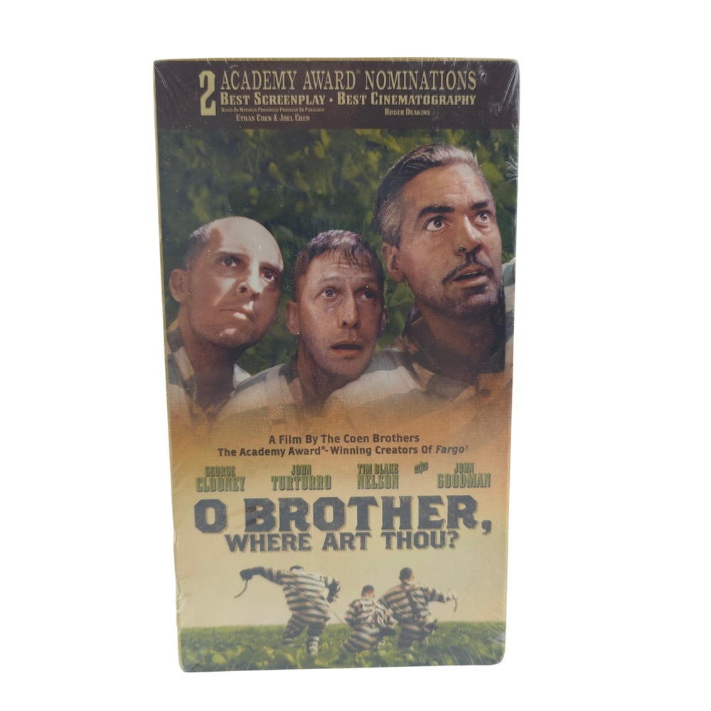 O Brother Where Art Thou VHS Movie George Clooney New Sealed